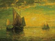 unknow artist, A Golden Sunset